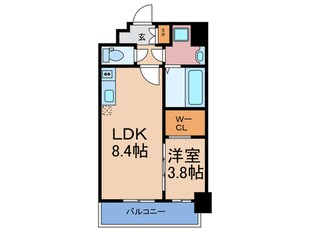 ｴｽﾘｰﾄﾞﾚｼﾞﾃﾞﾝｽ梅田ﾏｰｸｽの物件間取画像